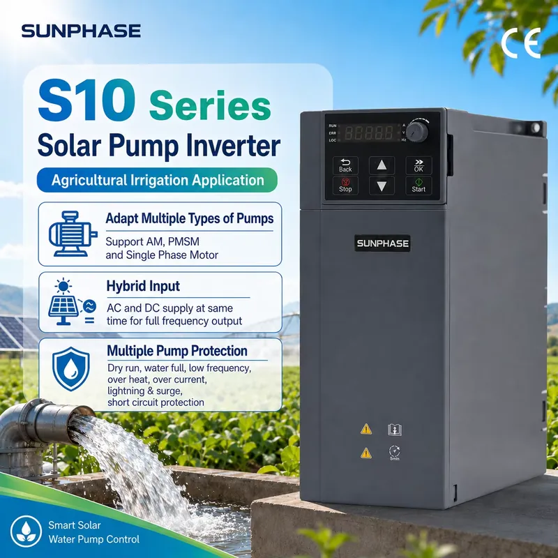 Mppt Solar Pump Controller 1.5Kw - Sunphase S10 1.5kW 2HP Güneş Enerjili
