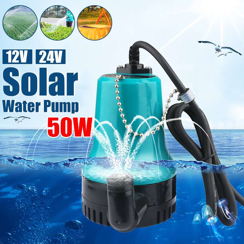 Solar Irrigation Pump 12V - 50W 4500L/H 5m DC 12V/24V su