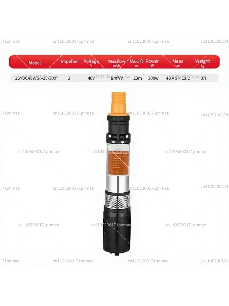 Solar Water Pump 48V Submersible - 12V 24V 48V Yüksek Basınçlı DC