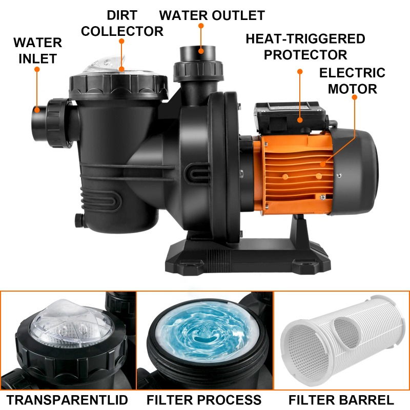 Solar Pool Pump 48V Dc - Havuz Pompası Yüzme Havuzu Pompası 48V