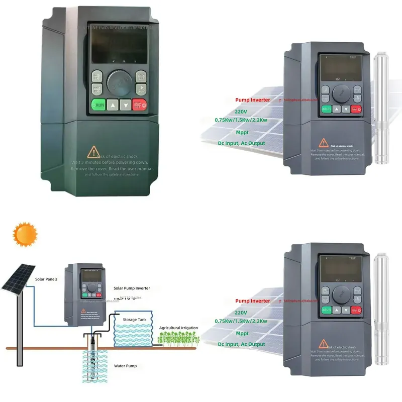 Mppt Solar Pump Controller 1.5Kw - HL710 0.75KW 1.5KW 2.2KW 220V Profesyonel