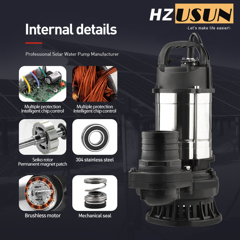 HZUSUN 1 HP DC Dalgıç Pompa De - Solar Water Pump 1Hp Dc incelemesi ve fiyatı