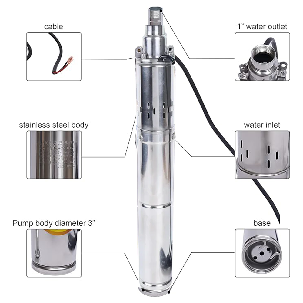 1HP güneş DC su pompası yüksek - Solar Water Pump 1Hp Dc incelemesi ve fiyatı