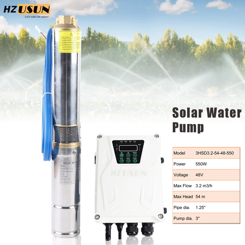 HZUSUN 48V DC Güneş Enerjisi 4 - Solar Water Pump 48V Submersible incelemesi ve fiyatı