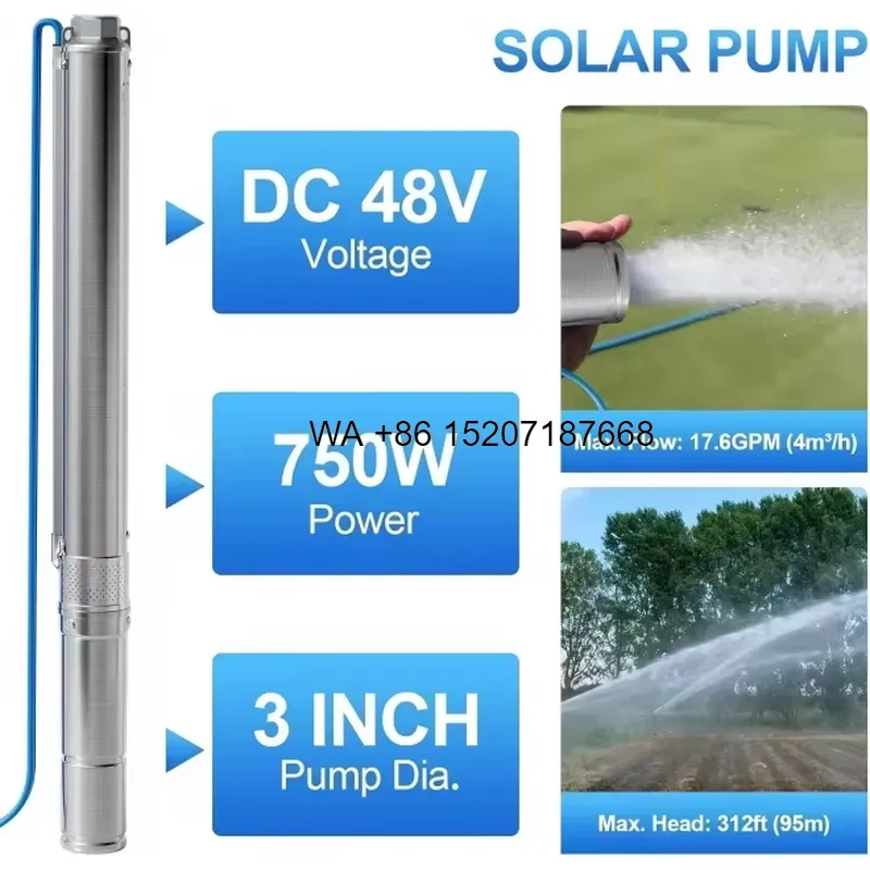 Wmwmnu 48V 750W Güneş Enerjili - Solar Water Pump 48V Submersible incelemesi ve fiyatı