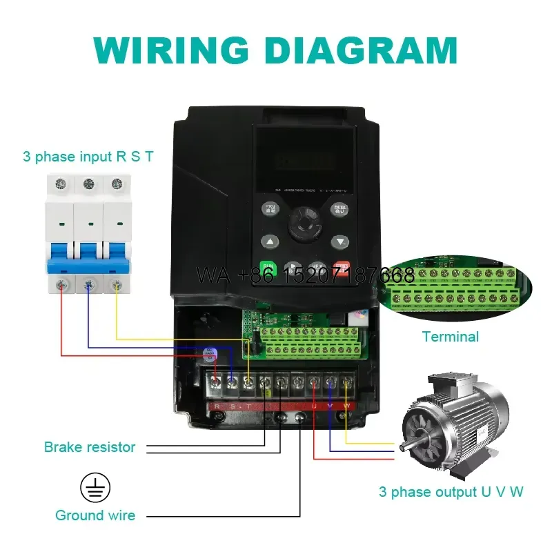 Wmwmnu %99 MPPT Güneş Enerjili - Solar Pump Inverter 5.5Kw Three Phase incelemesi ve fiyatı