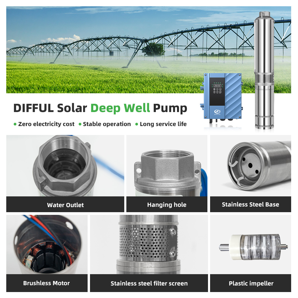 DIFFUL 4 inç 2200W Güneş Enerj - Solar Water Pump 2200W 4 Inch incelemesi ve fiyatı